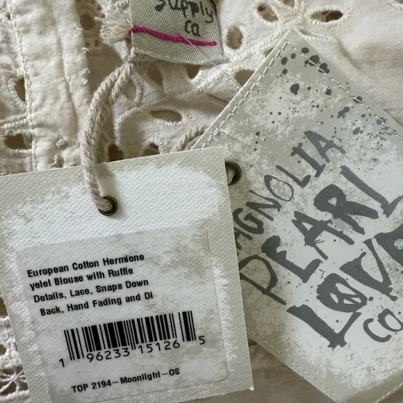 Magnolia Pearl Hermione Eyelet Blouse TOP 2194-MOON-OS - Picture 11 of 16